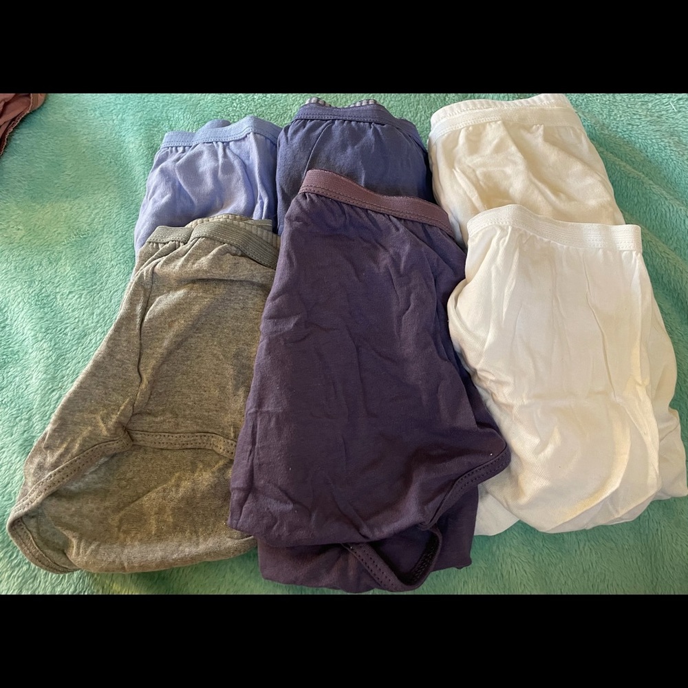 6 pairs of Just My Size JMS cotton briefs! Size 12-brand new